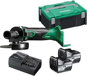 Hikoki G18DSL2WUZ Akku-Winkelschleifer inkl. Koffer + 2 Akkus 5.0Ah