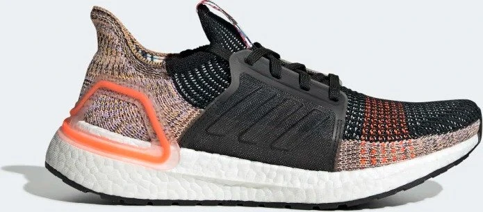 adidas Ultraboost 19 core black/crystal white/solar orange (Damen)