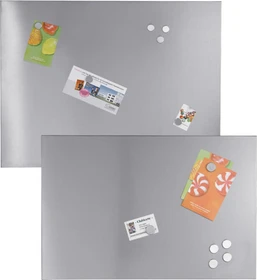 Zeller Edelstahl-Board, magnetisch, silber, 60x40cm