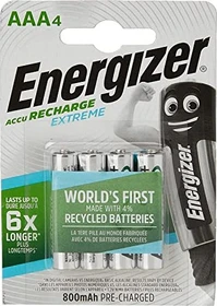 Energizer Accu Recharge Extreme Micro AAA NiMH 800mAh, 4er-Pack