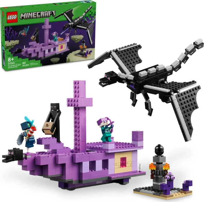LEGO Minecraft - Der Enderdrache und das Endschiff