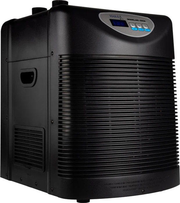 Hailea HC Series 500A Aquarienkühler, Durchlaufkühler mit Kompressor, 200-, schwarz