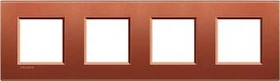 Bticino Livinglight Abdeckrahmen 4-fach, brick