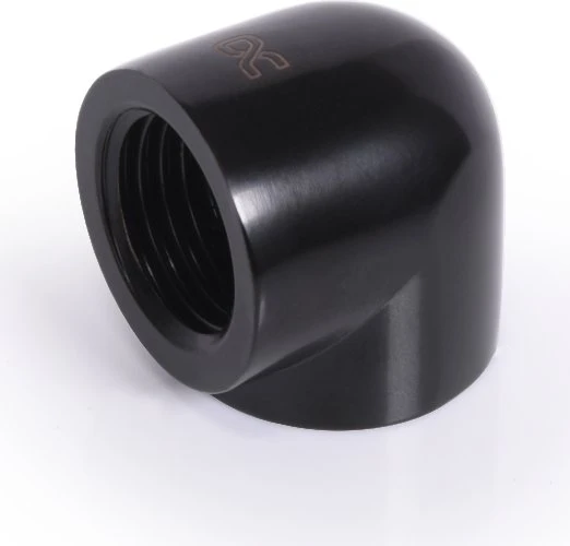 Alphacool Eiszapfen 90° 20mm L-Verbinder G1/4" AG auf G1/4" IG, schwarz