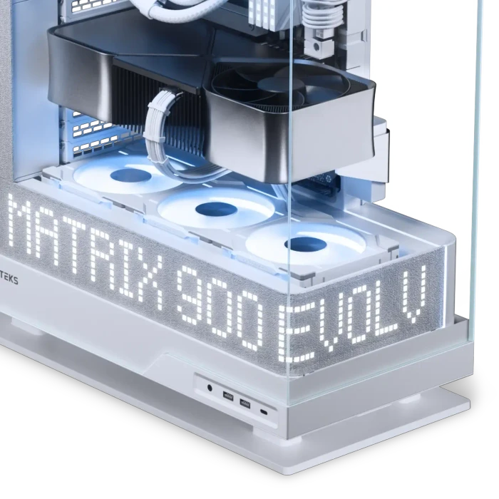 Phanteks Evolv X2 Matrix, weiß, Glasfenster