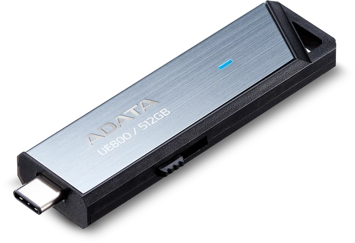 ADATA UE800 512GB silber, USB-C, USB 3.2 Gen 2×1