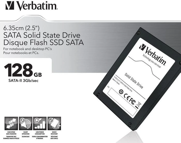 Verbatim SSD 128GB, 2.5" / SATA 3Gb/s