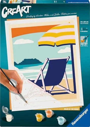 Ravensburger Malen nach Zahlen CreArt Relaxen am Strand