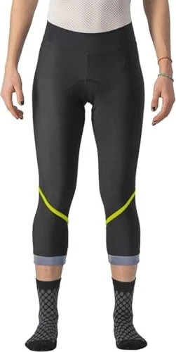 Castelli Velocissima Thermal Knicker Fahrradhose 3/4 brilliant yellow/dark gray (Damen)