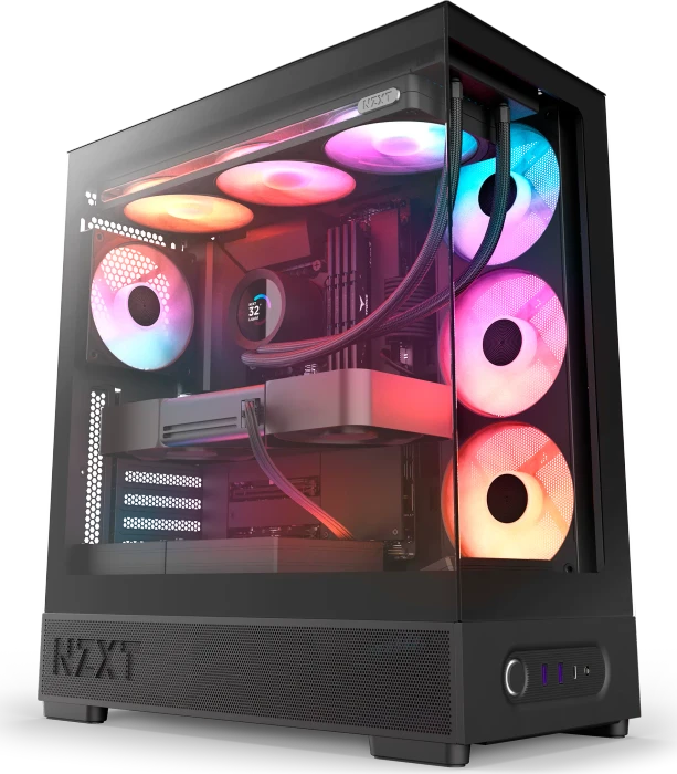 NZXT S5 RGB Black, Glasfenster