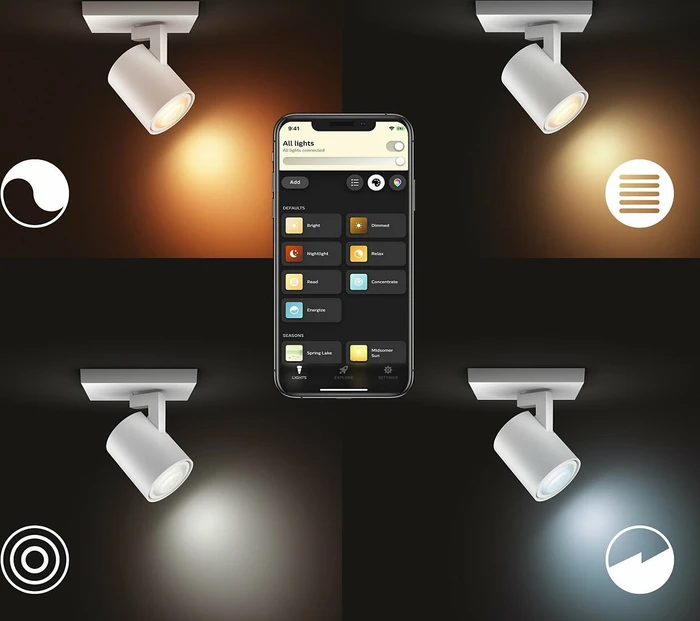 Philips Hue White Ambiance Runner Spot Erweiterung 1-flammig weiß
