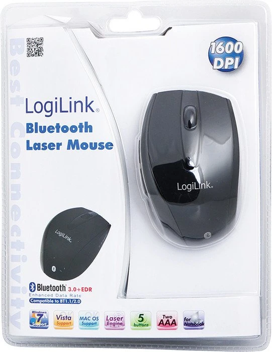 LogiLink Wireless Bluetooth Laser Mouse, Bluetooth