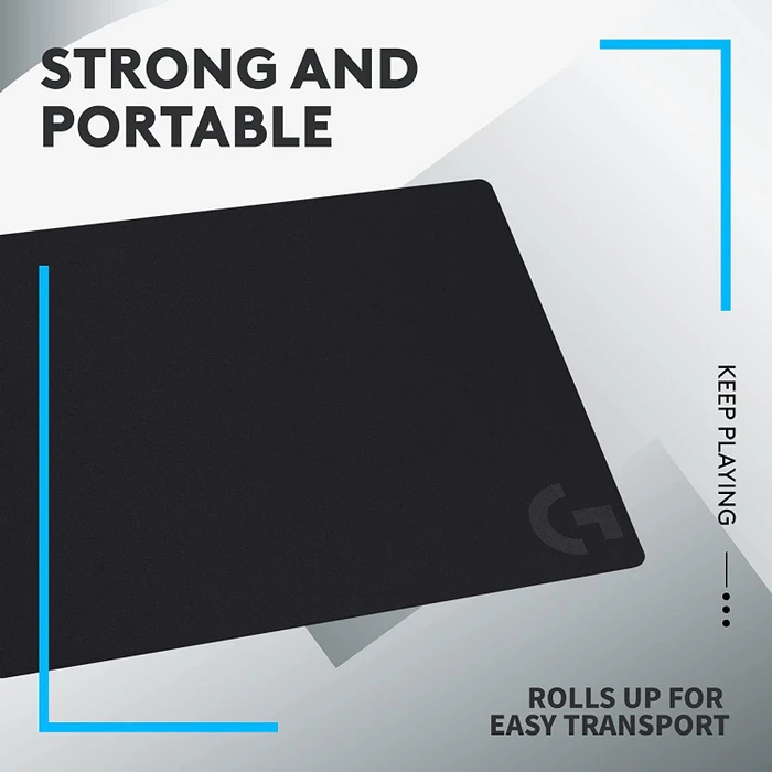 Logitech G240 Cloth Gaming Mousepad, 340x280mm, schwarz