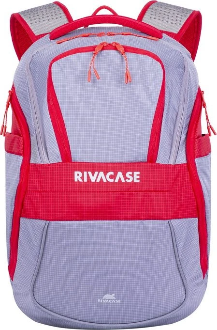 RivaCase 5225 Mercantour ECO 15.6" Laptop-Rucksack, grau/rot