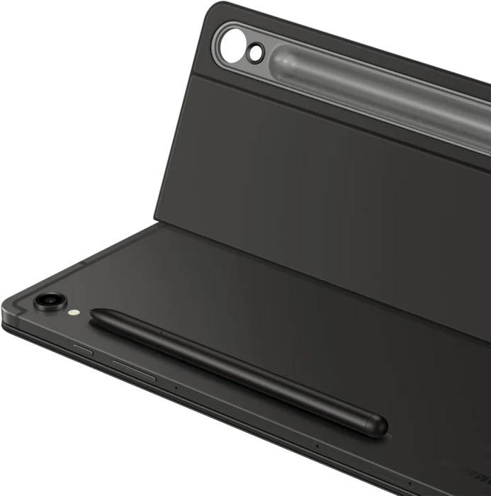 Samsung EF-DX720 Book Cover Keyboard Slim mit AI-Taste für Galaxy Tab S9 / S9 FE / S10 FE, schwarz, IT