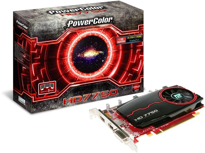 PowerColor Radeon HD 7750, 1GB GDDR5, DVI, HDMI, DP