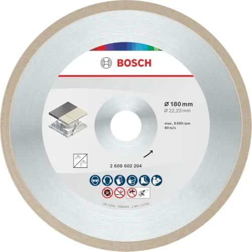 Bosch Professional Standard for Ceramic Diamanttrennscheibe, 180x1.6x22.23mm, 1 Stück