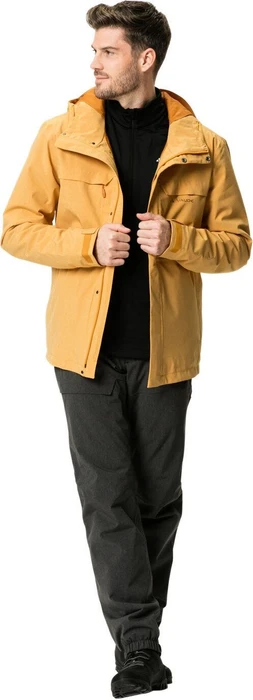Vaude Yaras Warm Rain Fahrradjacke burnt yellow (Herren)
