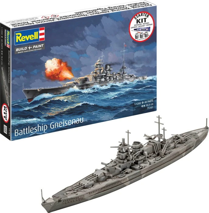 Revell Starter Kit Battleship Gneisenau
