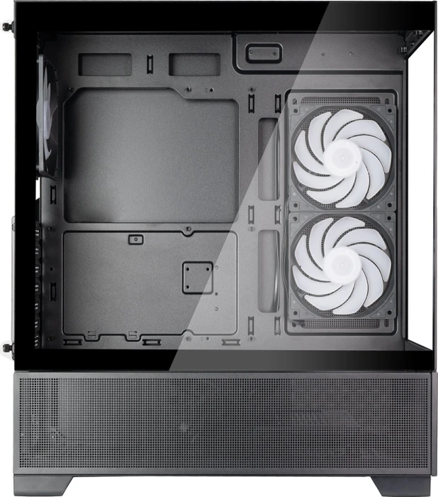 SilverStone Lucid 05, schwarz, Glasfenster