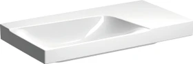 Geberit Xeno² Waschtisch 90x48cm, ohne Hahnloch, ohne Überlauf, Ablagefläche rechts, weiß/KeraTect