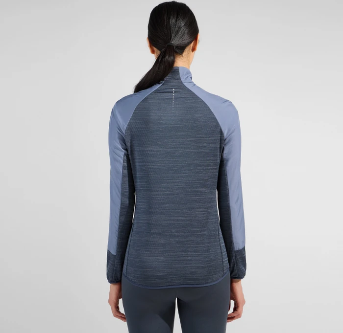 Odlo The Run Easy Warm Hybrid Funktionsjacke india ink/folkstone gray (Damen)