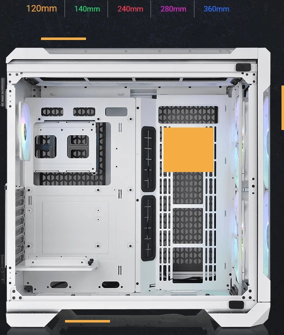 Thermaltake View 51 TG Snow ARGB Edition, weiß, Glasfenster