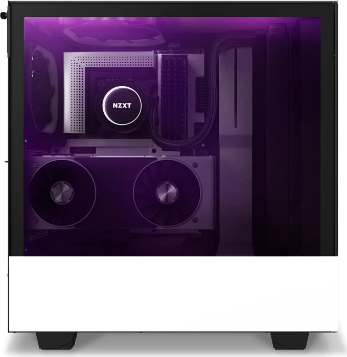 NZXT H510 Elite, weiß, Glasfenster