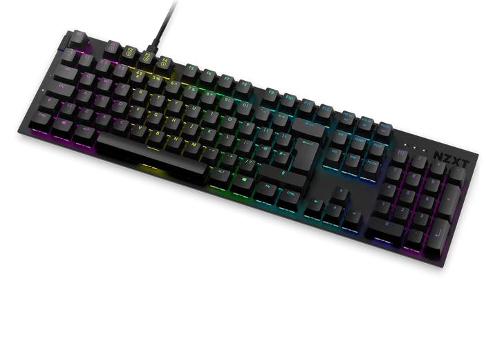 NZXT Function, matt, LEDs RGB, hot-swap, schwarz, Gateron RED, USB, UK