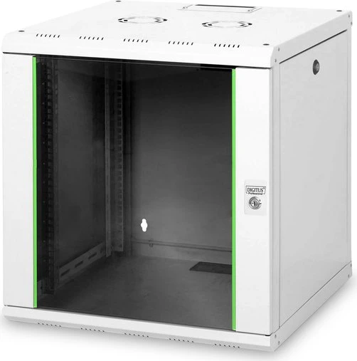 Digitus Professional Unique Serie Wandschrank 12HE, Sicherheitsglastür, IP2X, grau, 600mm tief