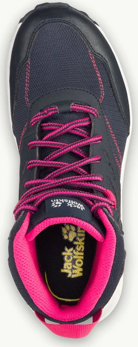 Jack Wolfskin Woodland Texapore Mid night blue/pink (Junior)