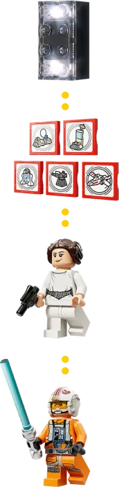 LEGO Star Wars SMART Play - Lukes Rot Fünf X-Wing