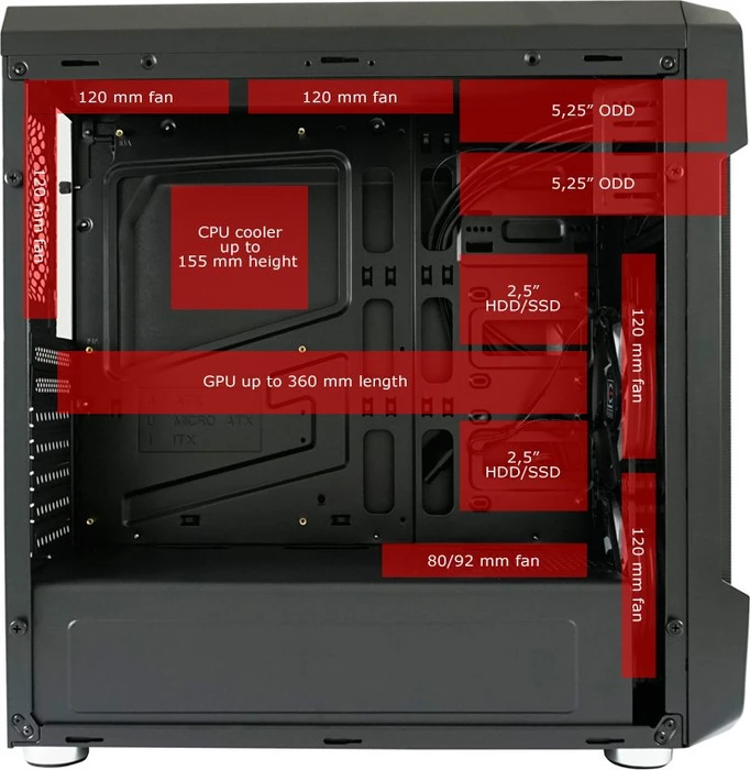 LC-Power Gaming 984B-RGB Dragonslayer 2, Acrylfenster