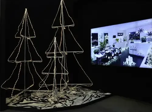 Konstsmide Acryl Motiv 3D Tannenbaum LED 216x warmweiß