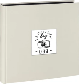 Hama Jumbo Fotoalbum, 30x30, 100 schwarze Seiten, Fine Art weiß