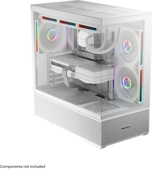 LC-Power Gaming 812B Quartz Vision, weiß, Glasfenster