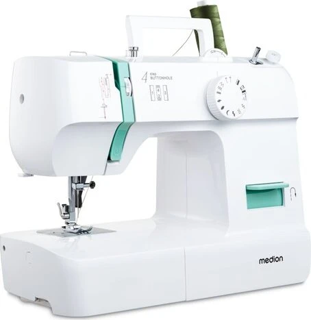 Medion Life SM70 MD11179 Nähmaschine weiß/türkis