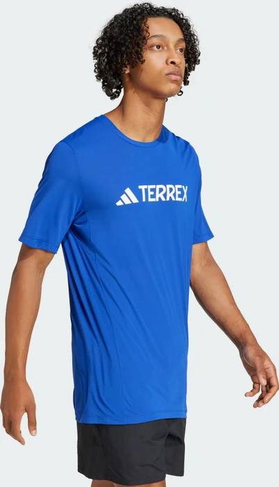 adidas Terrex Multi Climacool Logo Tech Funktionsshirt kurzarm semi lucid blue (Herren)