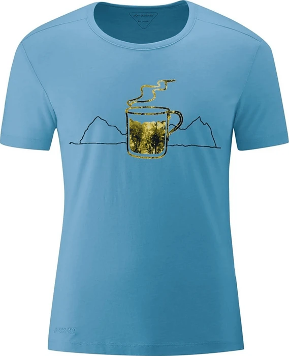 Maier Sports Coffee Break Funktionsshirt kurzarm heritage blue mel (Herren)