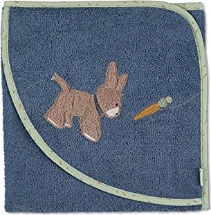Sterntaler Badetuch Esel Emmilius 80x80cm mittelblau