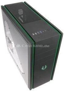 BitFenix Shinobi USB 3.0 schwarz/grün, Acrylfenster