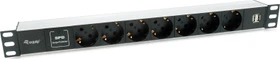 Equip 19" PDU Aluminium Steckdosenleiste, 1HE, 7-fach, 250V, 1.8m
