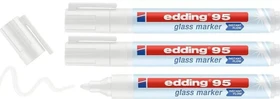 edding 95 Glasmarker weiß, 3er-Pack