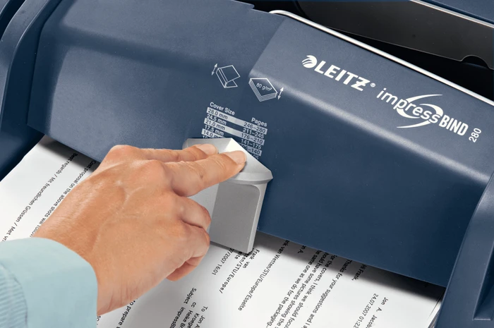 Leitz impressBIND 280 silber/blau