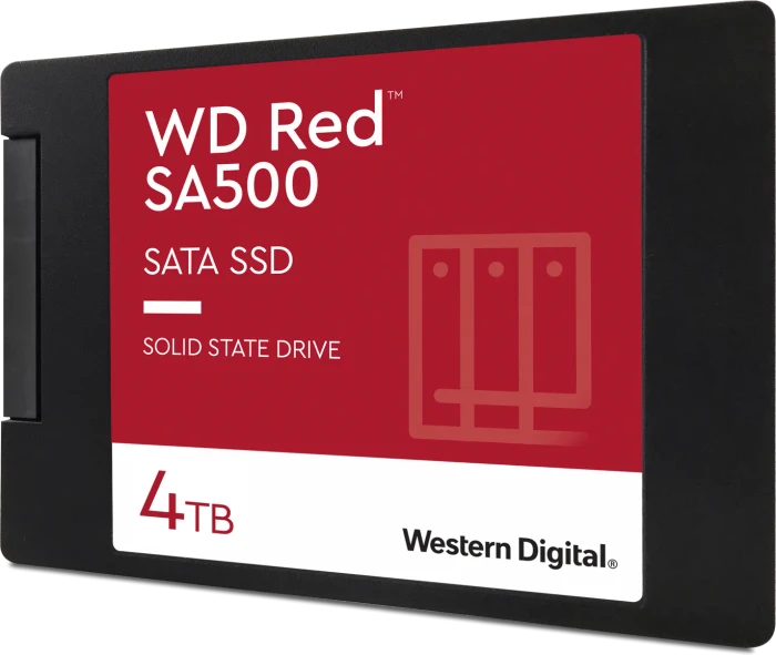 Western Digital WD Red SA500 NAS SATA SSD 4TB, 2.5" / SATA 6Gb/s