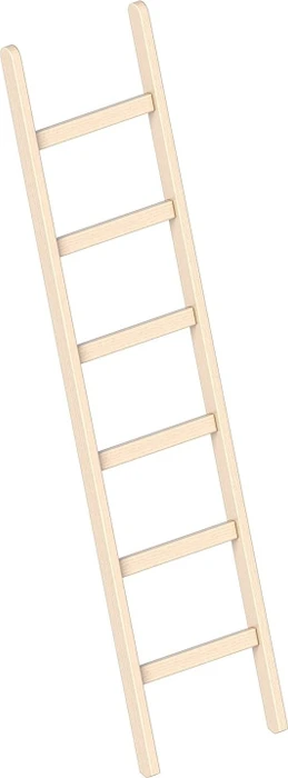 Layher Topic 1052 Holz Anlegeleiter, 6 Stufen