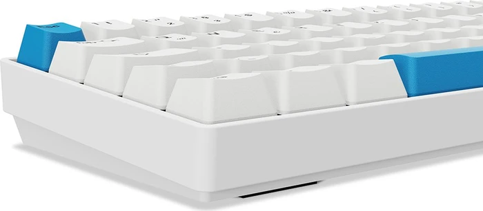 Sharkoon Skiller SGK50 S4 Gen2 PBT, White, LEDs RGB, hot-swap, Gateron G Pro 3.0 YELLOW, USB, DE