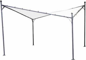 Siena Garden Berlino Pavillon 4x4m grau/weiß