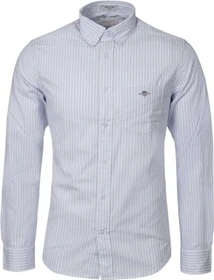 Gant Regular Fit Popelin Stripe Hemd langarm light blue (Herren)