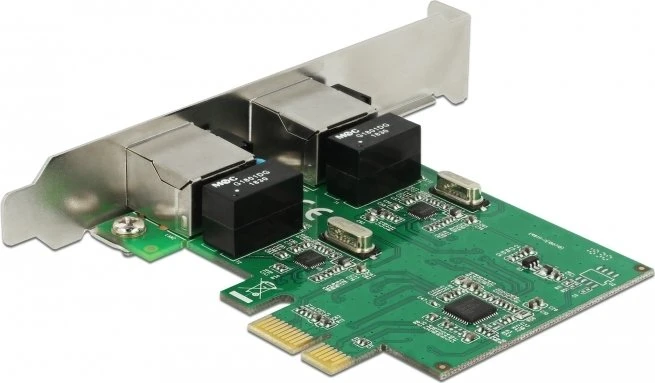 DeLOCK 2x RJ-45 LAN-Adapter, PCIe 2.0 x1